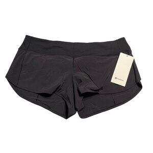 Lululemon Speed Up Low Rise 2.5" Lined Shorts Black Size 12